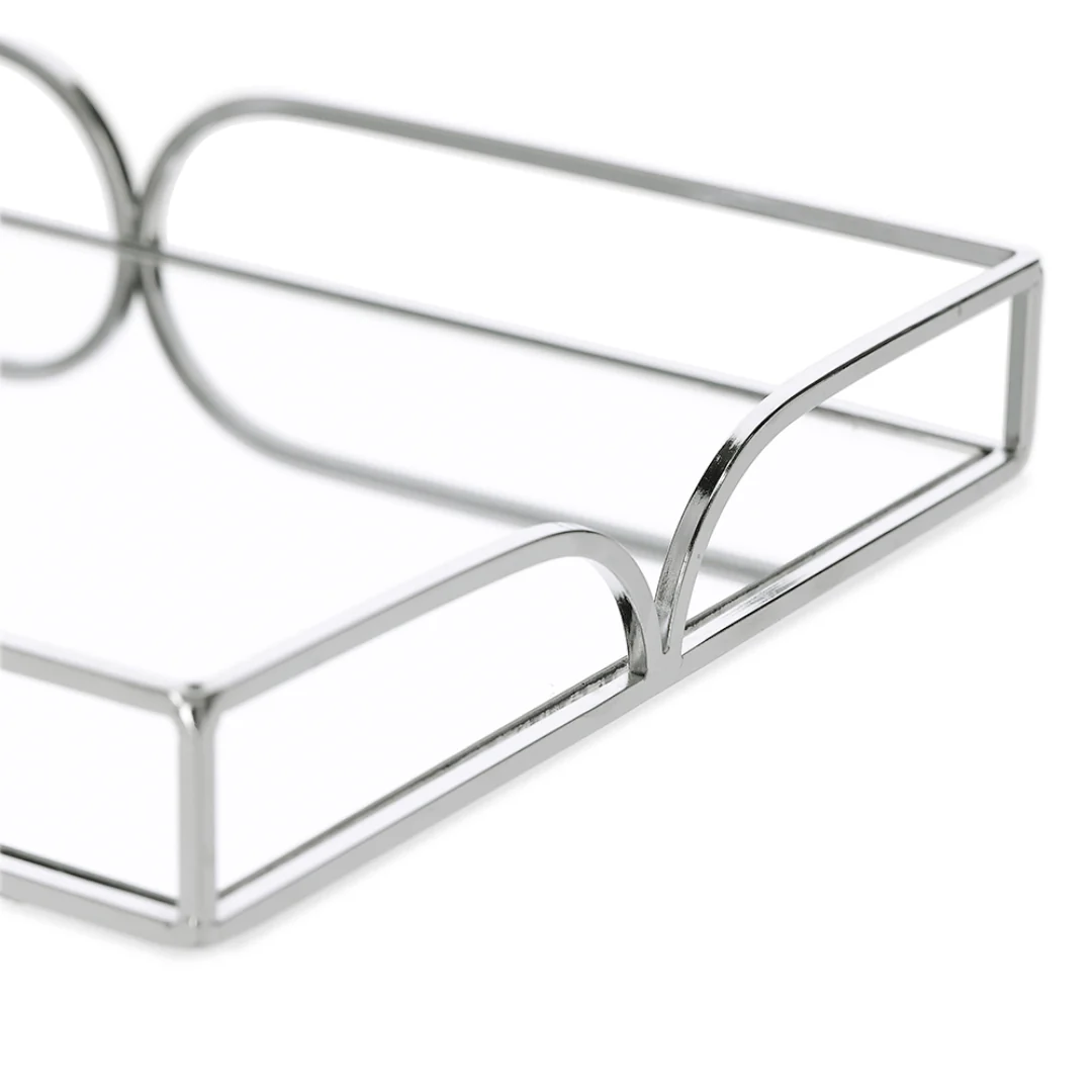 Bandeja em Metal Espelhada Cromada G 35cm - Image 3