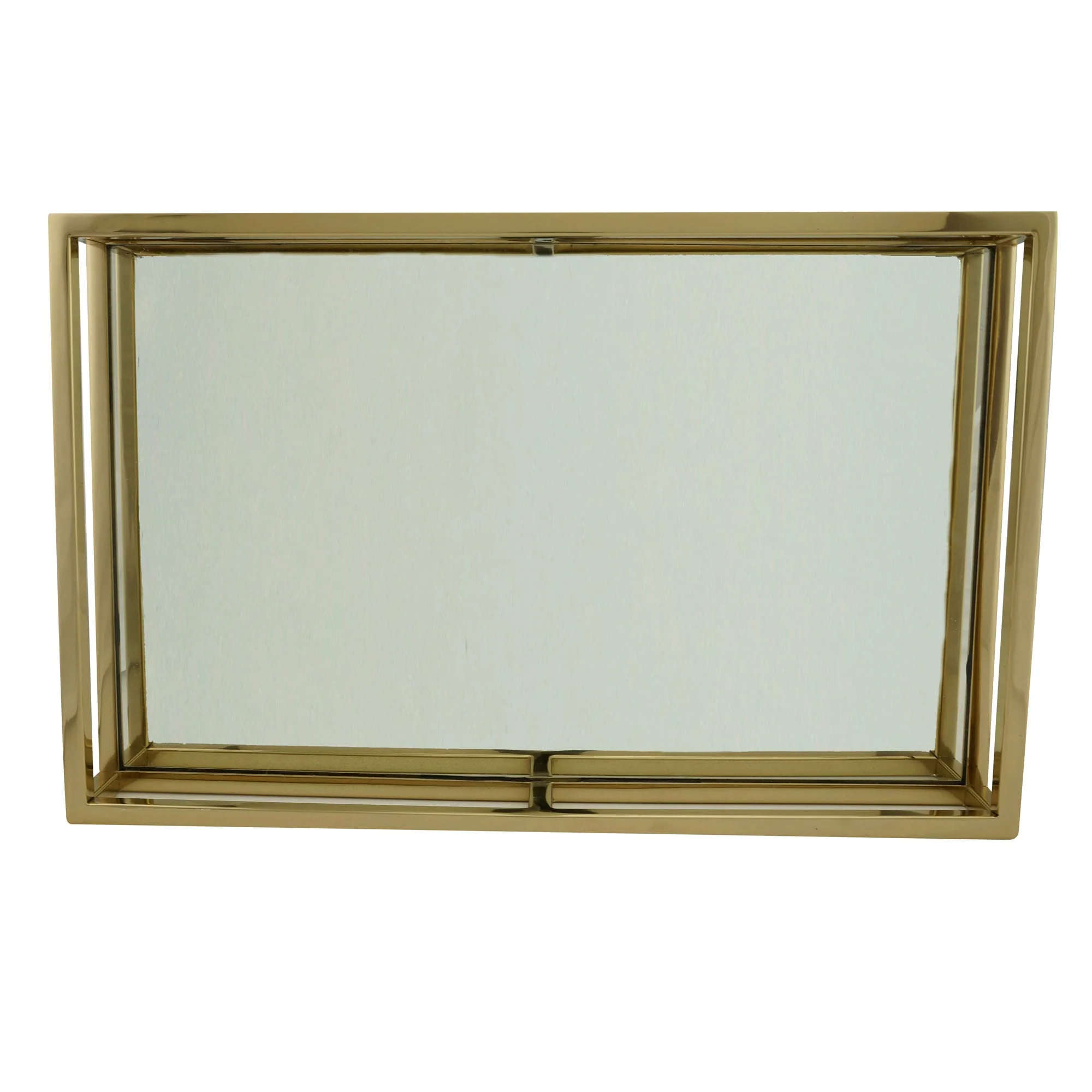 Bandeja Espelhada Aço Inox Dourado 41cm x 26cm x 5cm - Image 14