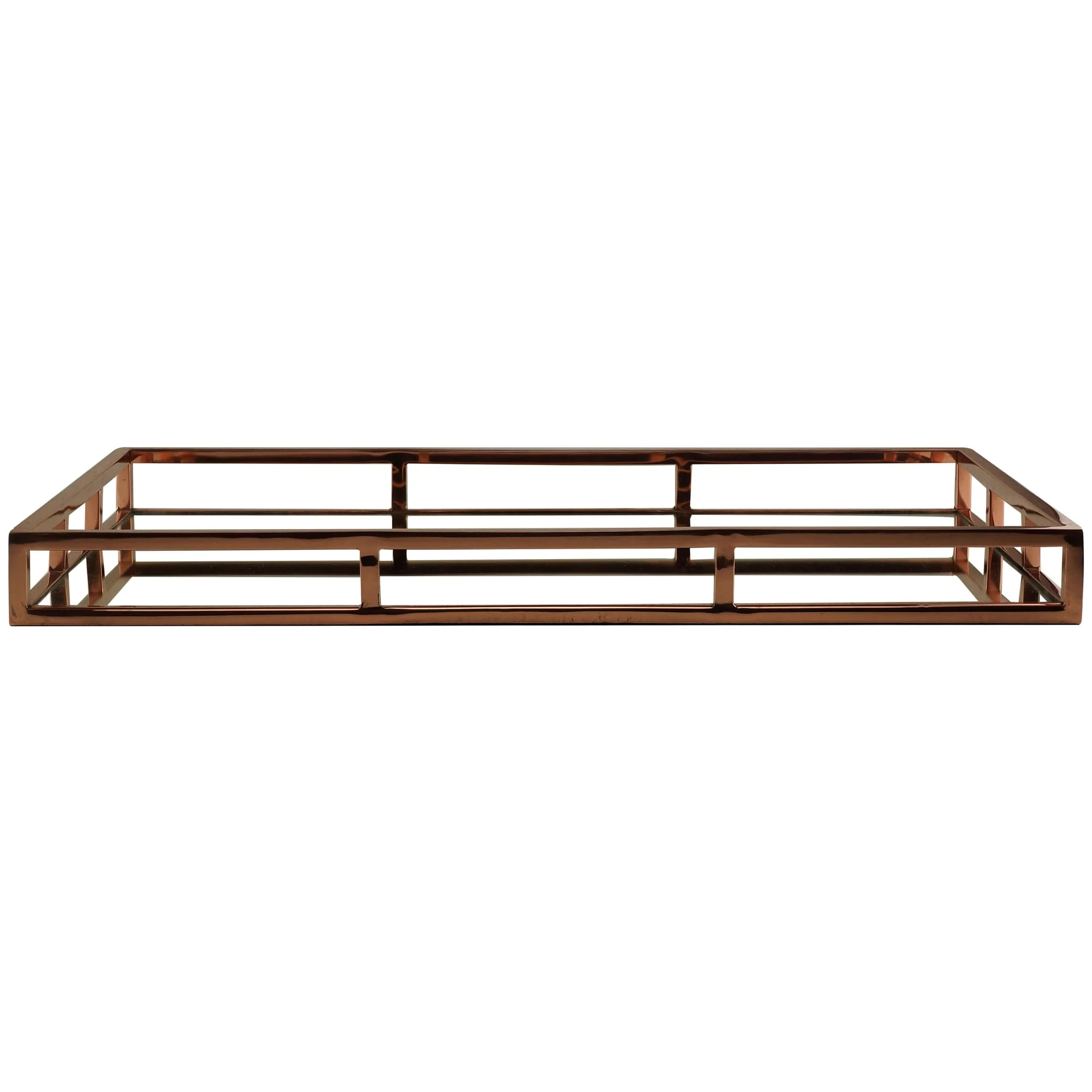 Bandeja Espelhada em Aço Inox Rose Gold 56cm - Image 2