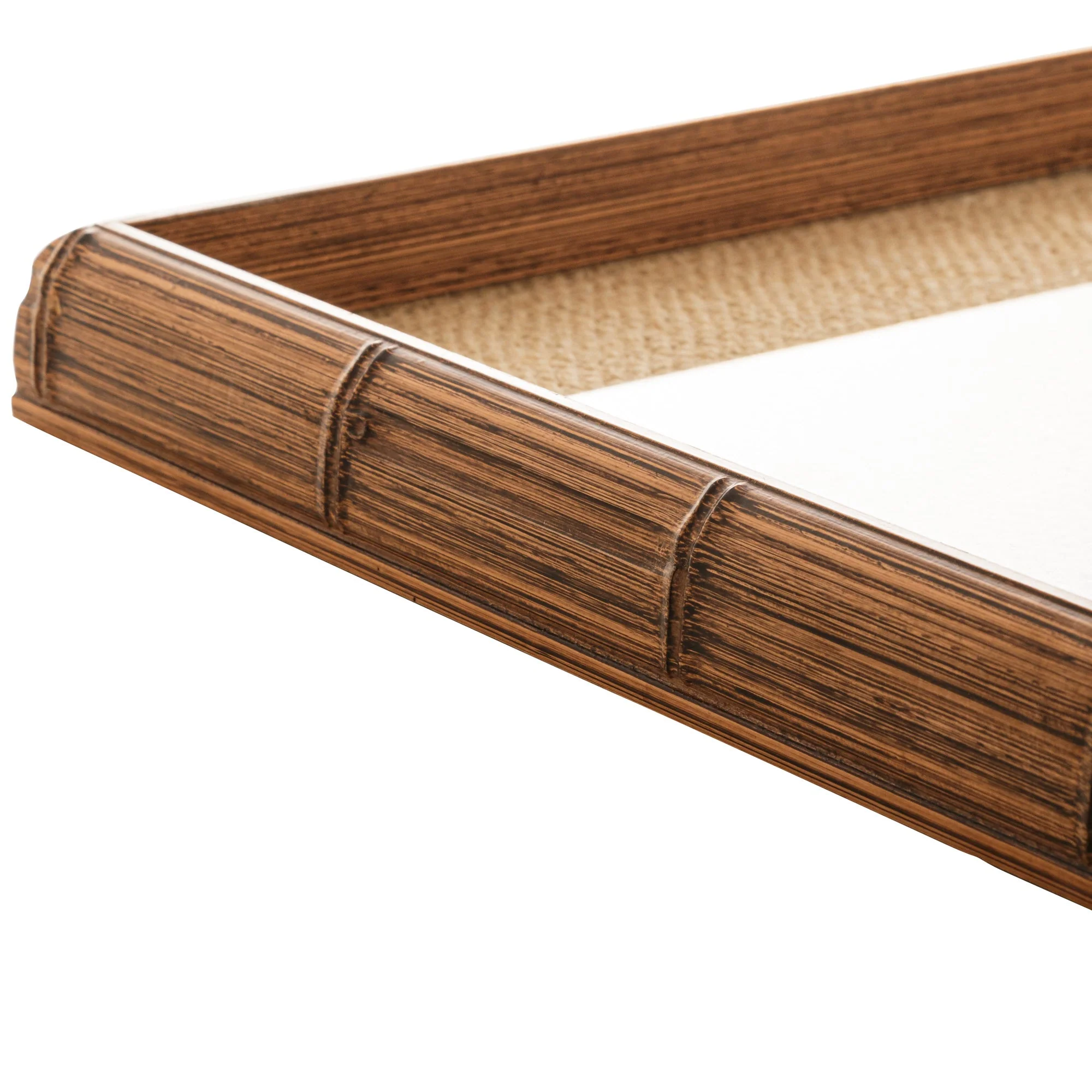 Bandeja Madeira Bambu com Vidro e Sisal Natural 38 x 24 cm - Image 8
