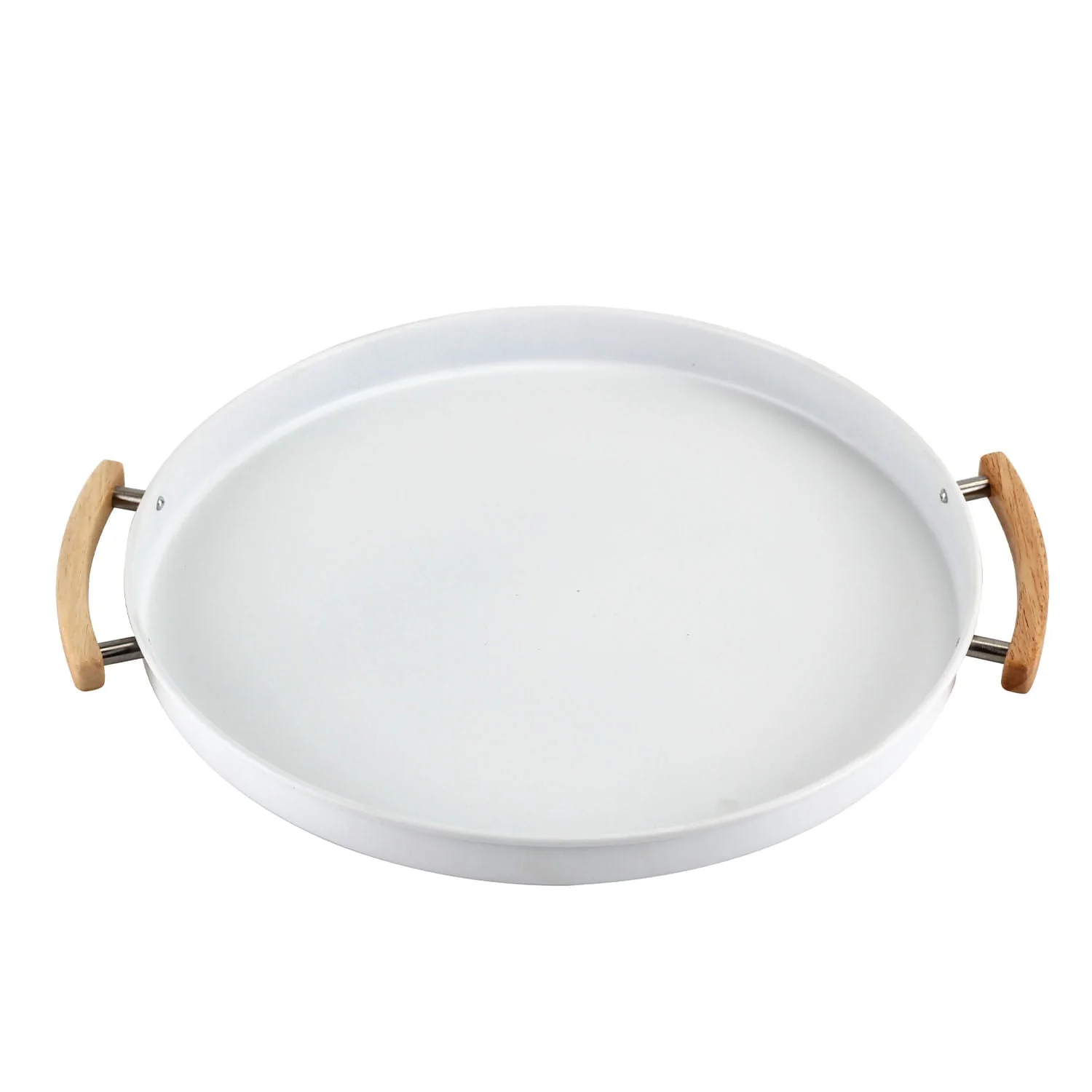Bandeja Metalla Branco 41,5cm