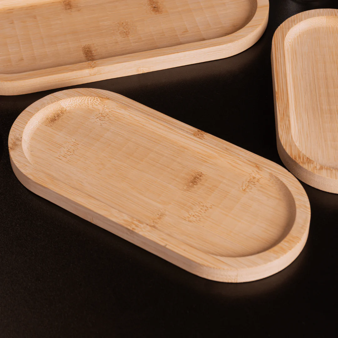 Bandeja Oval de Bambu Nature 20cm - Image 4
