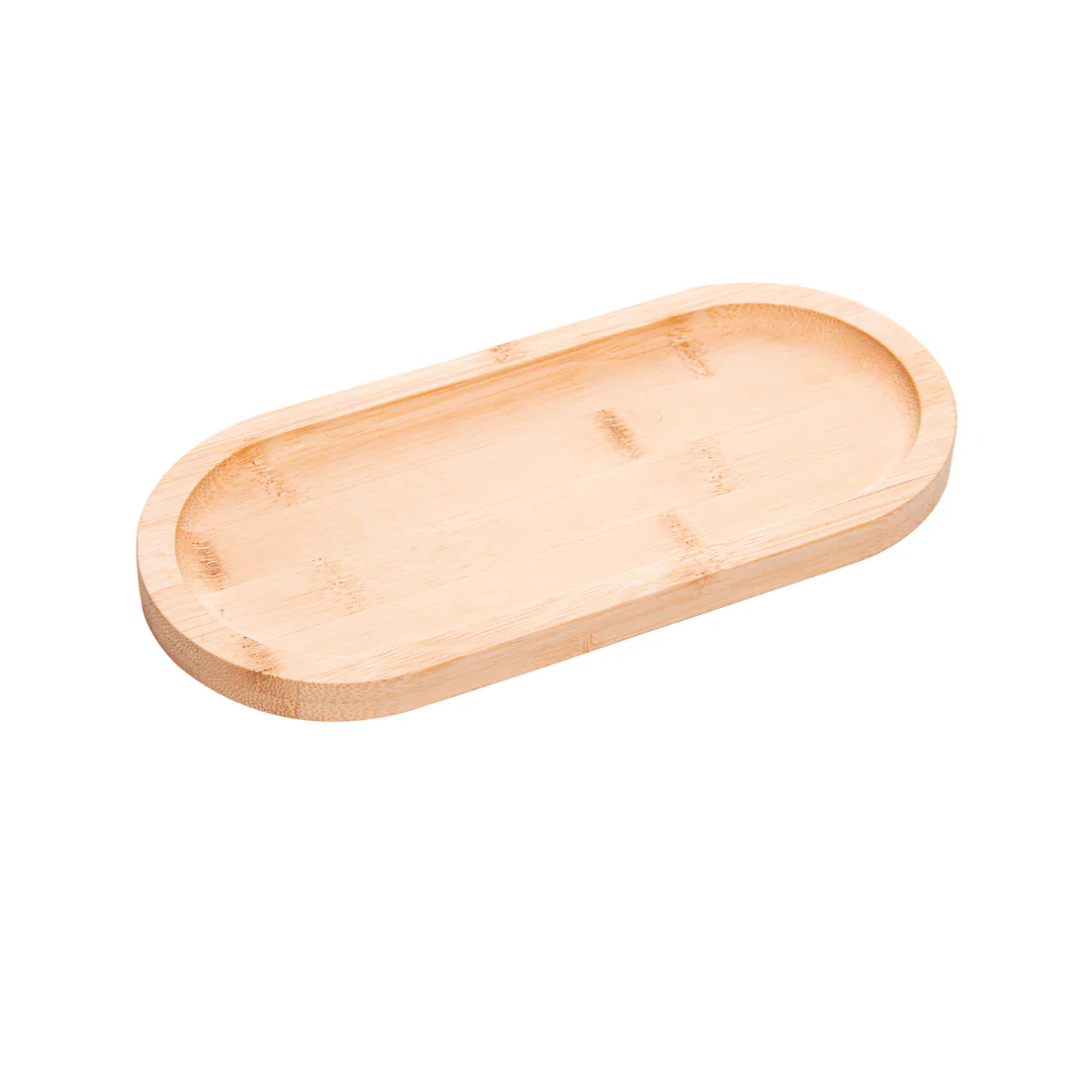 Bandeja Oval de Bambu Nature 20cm - Image 7