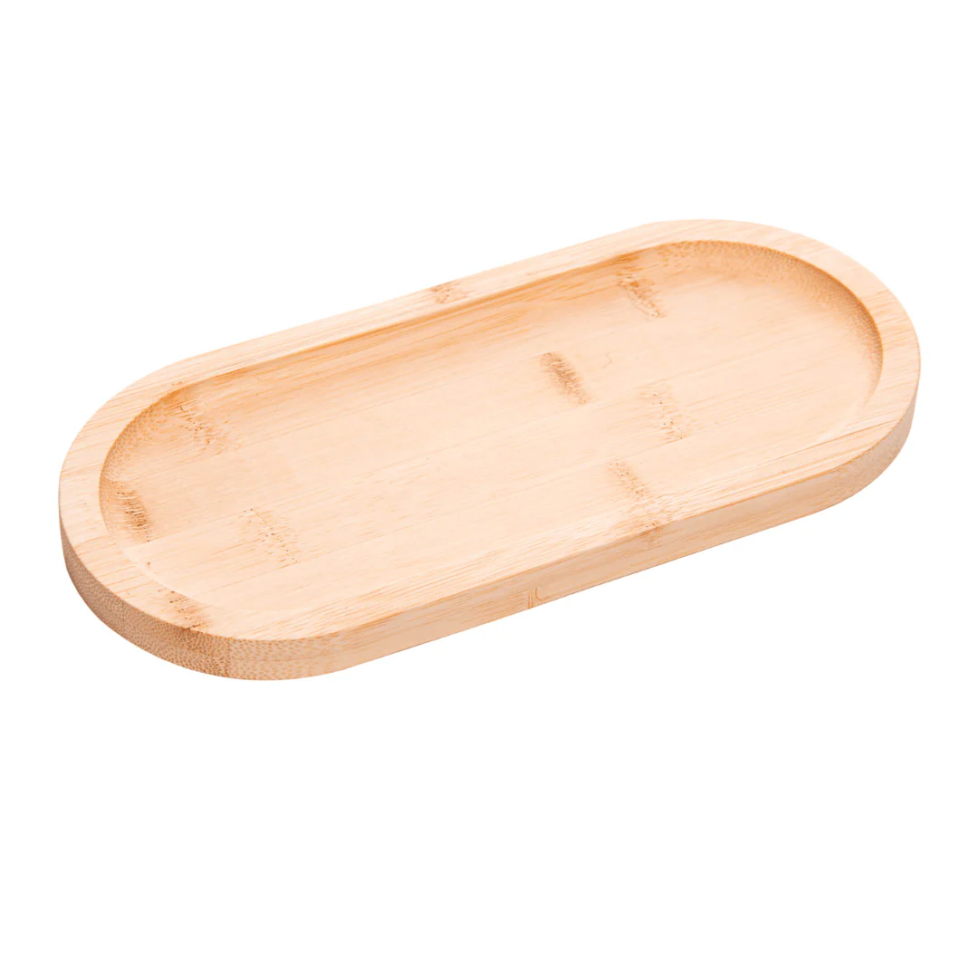 Bandeja Oval de Bambu Nature 24cm - Image 7