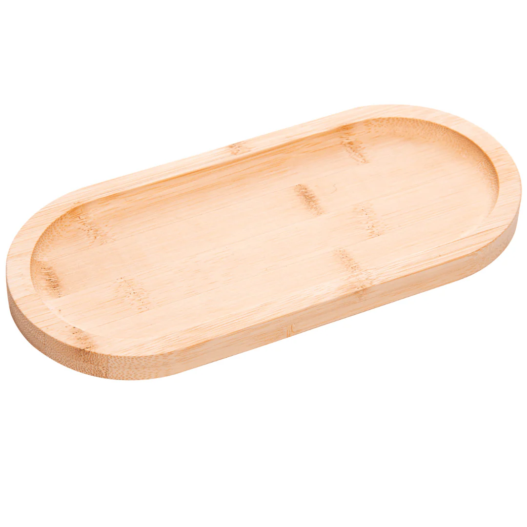 Bandeja Oval de Bambu Nature 28cm - Image 7