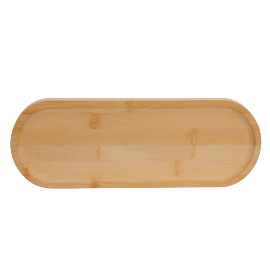 Bandeja Oval em Bambu 34cm
