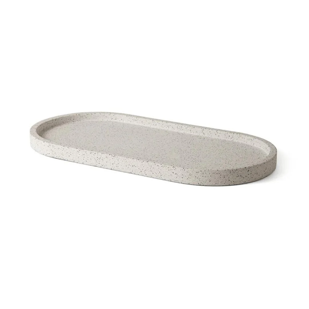 Bandeja Oval em Cimento Off White 36cm - Image 2