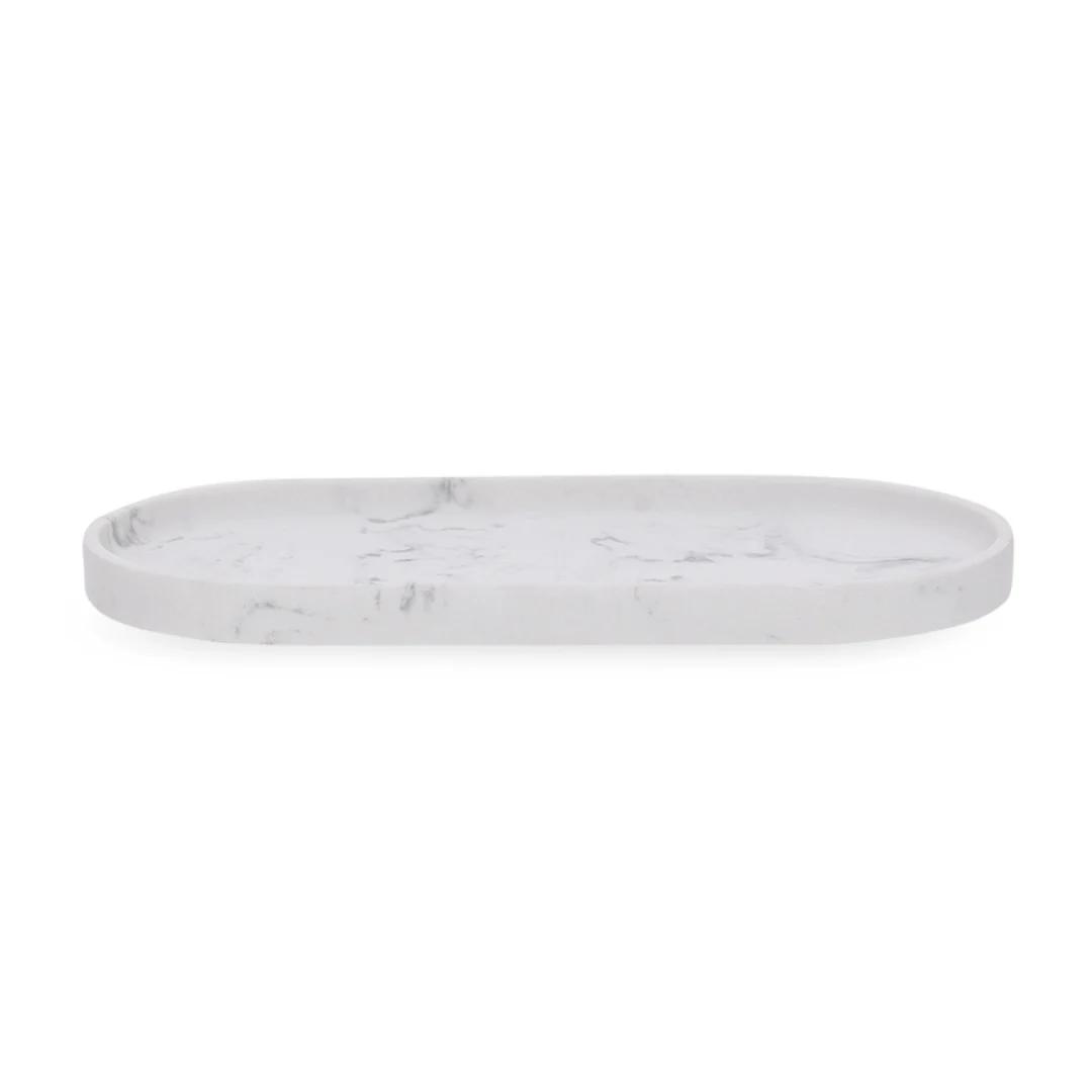 Bandeja Oval em Polirresina Branca 30cm - Image 3