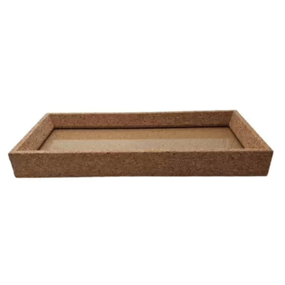 Bandeja Retangular em MDF com Cortiça 38cm