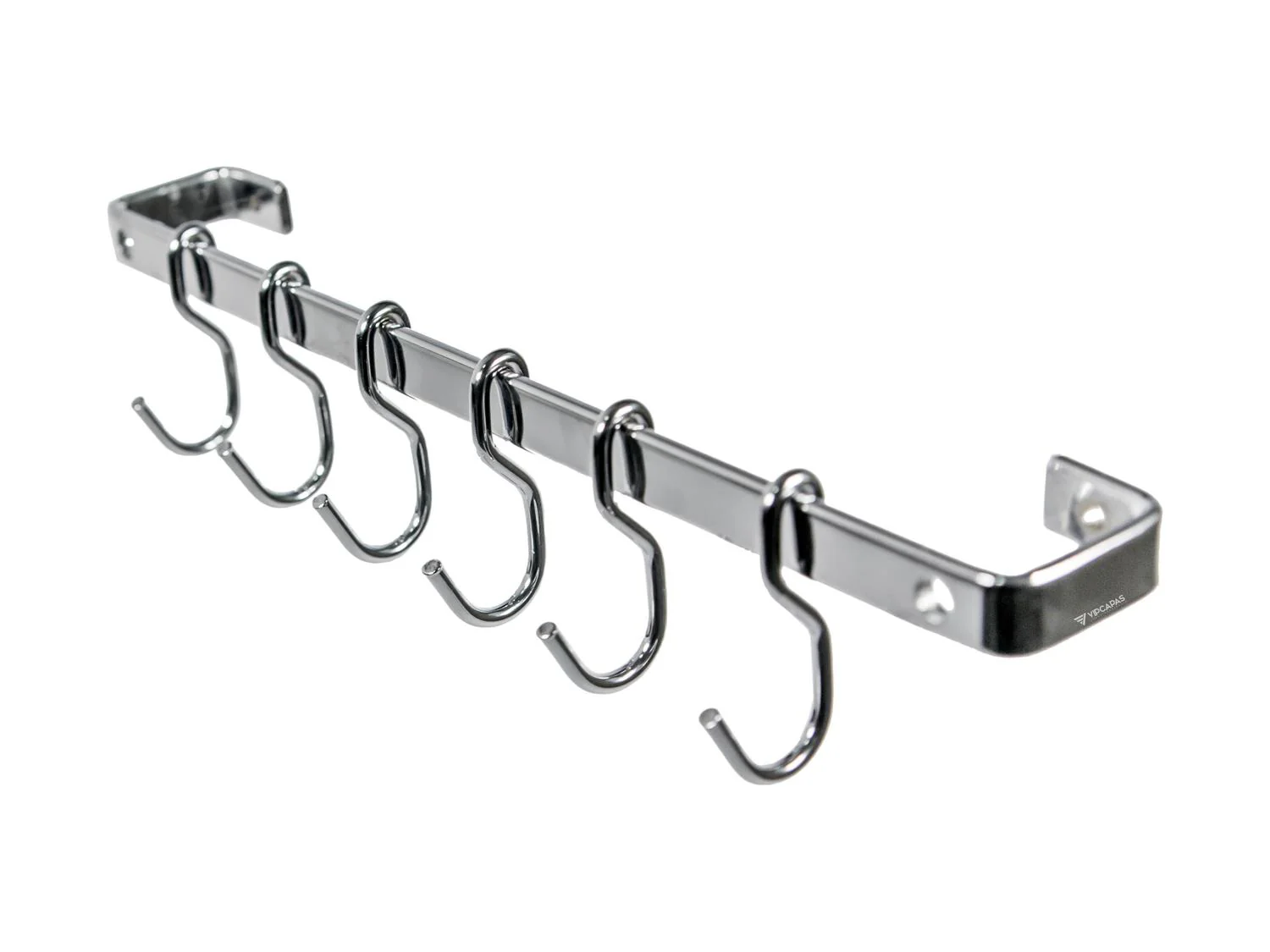 Barra de Piatina 45cm com 6 Ganchos Cromada - Image 2