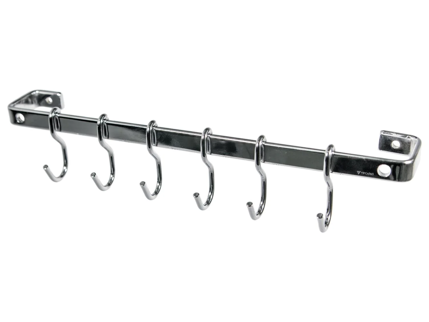 Barra de Piatina 45cm com 6 Ganchos Cromada - Image 3