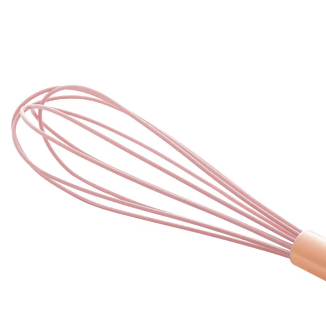Batedor de Ovos de Nylon Rose Gold Com Cabo De Aço Inox - 26,5cm - Image 4