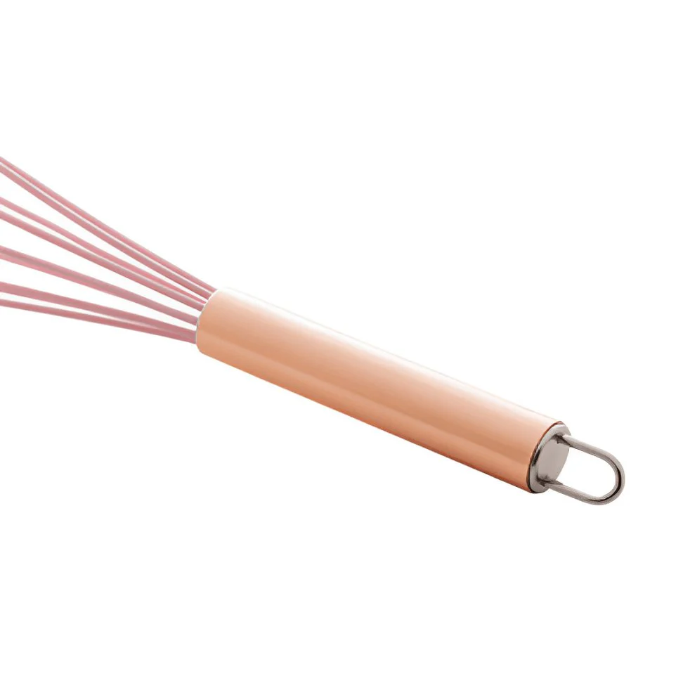 Batedor de Ovos de Nylon Rose Gold Com Cabo De Aço Inox - 26,5cm - Image 5
