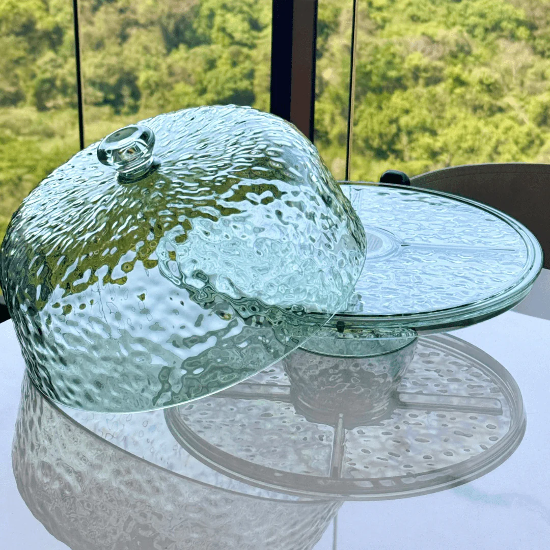 Boleira em Acrílico com Detalhe em Textura Verde - Image 4