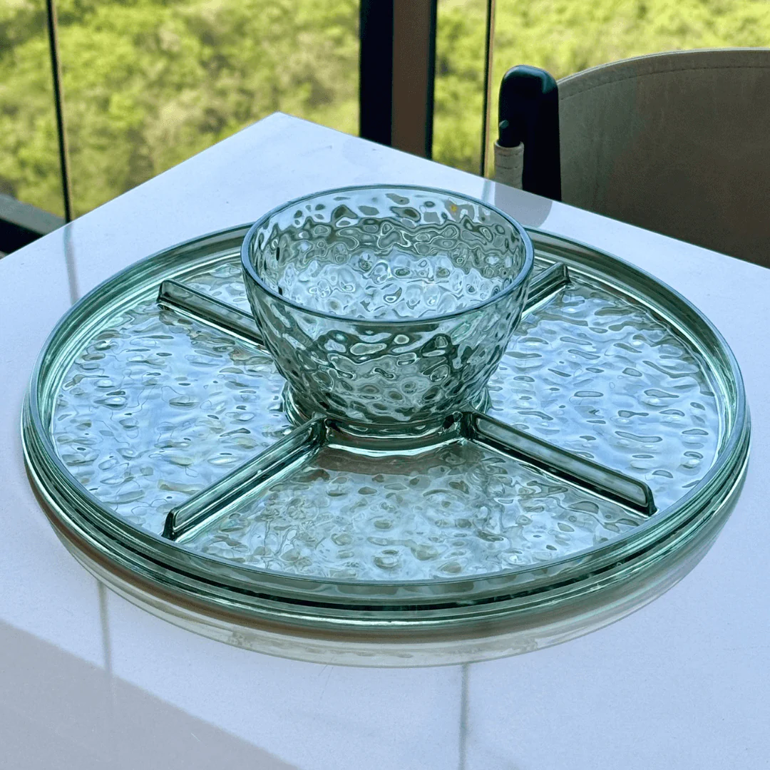 Boleira em Acrílico com Detalhe em Textura Verde - Image 8
