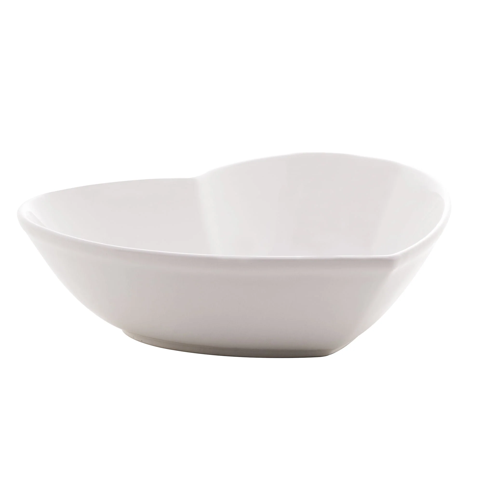 Bowl Coração de Cerâmica Branco 26cm - Image 3