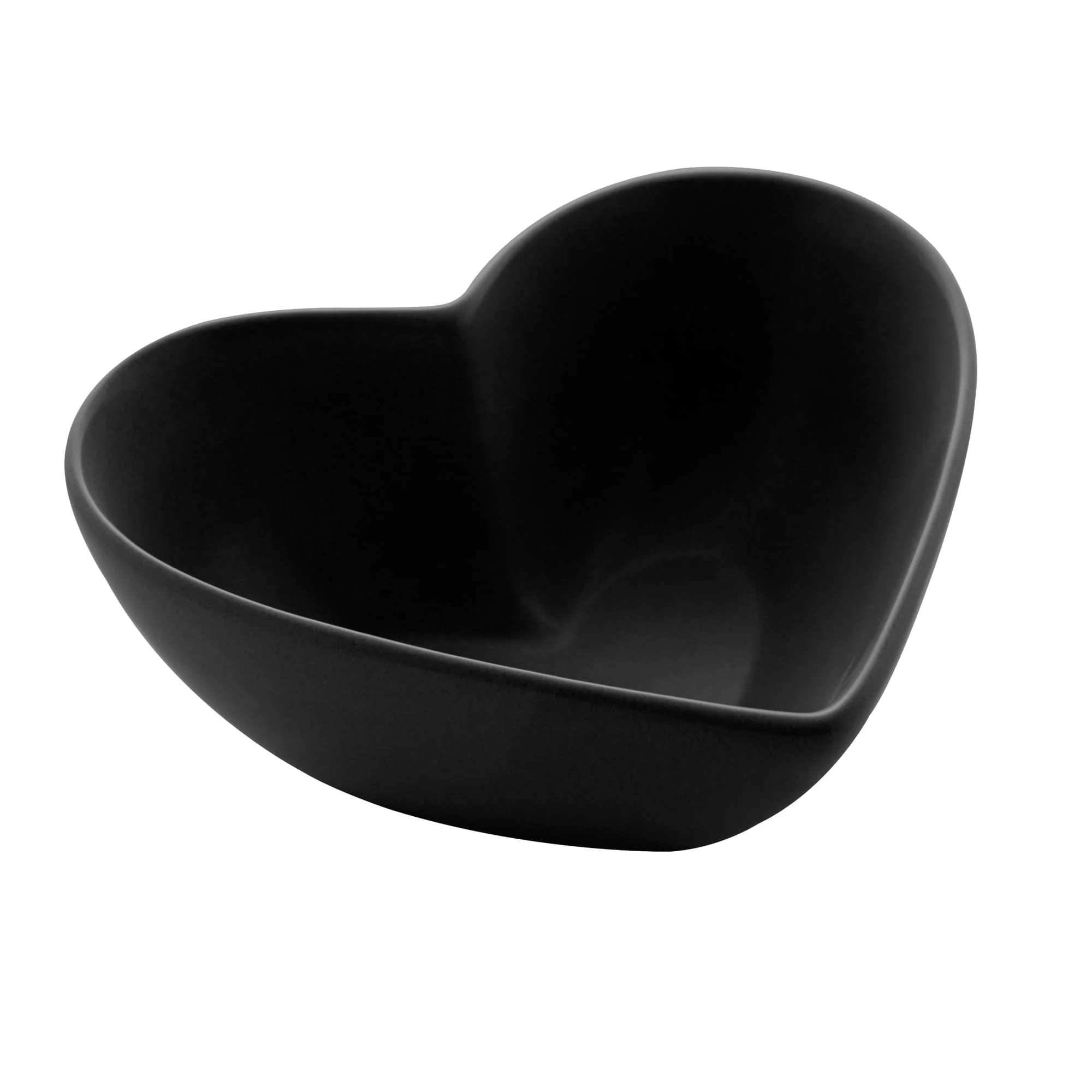 Bowl Coração Decorativo de Cerâmica Heart Preto 21cm