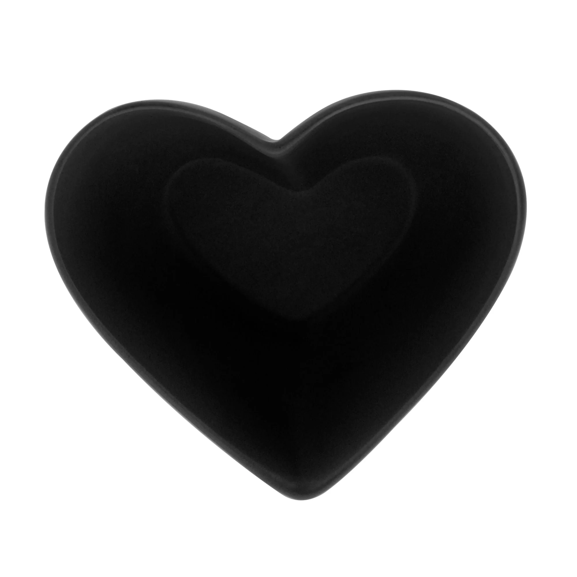 Bowl Coração Decorativo de Cerâmica Heart Preto 21cm - Image 2