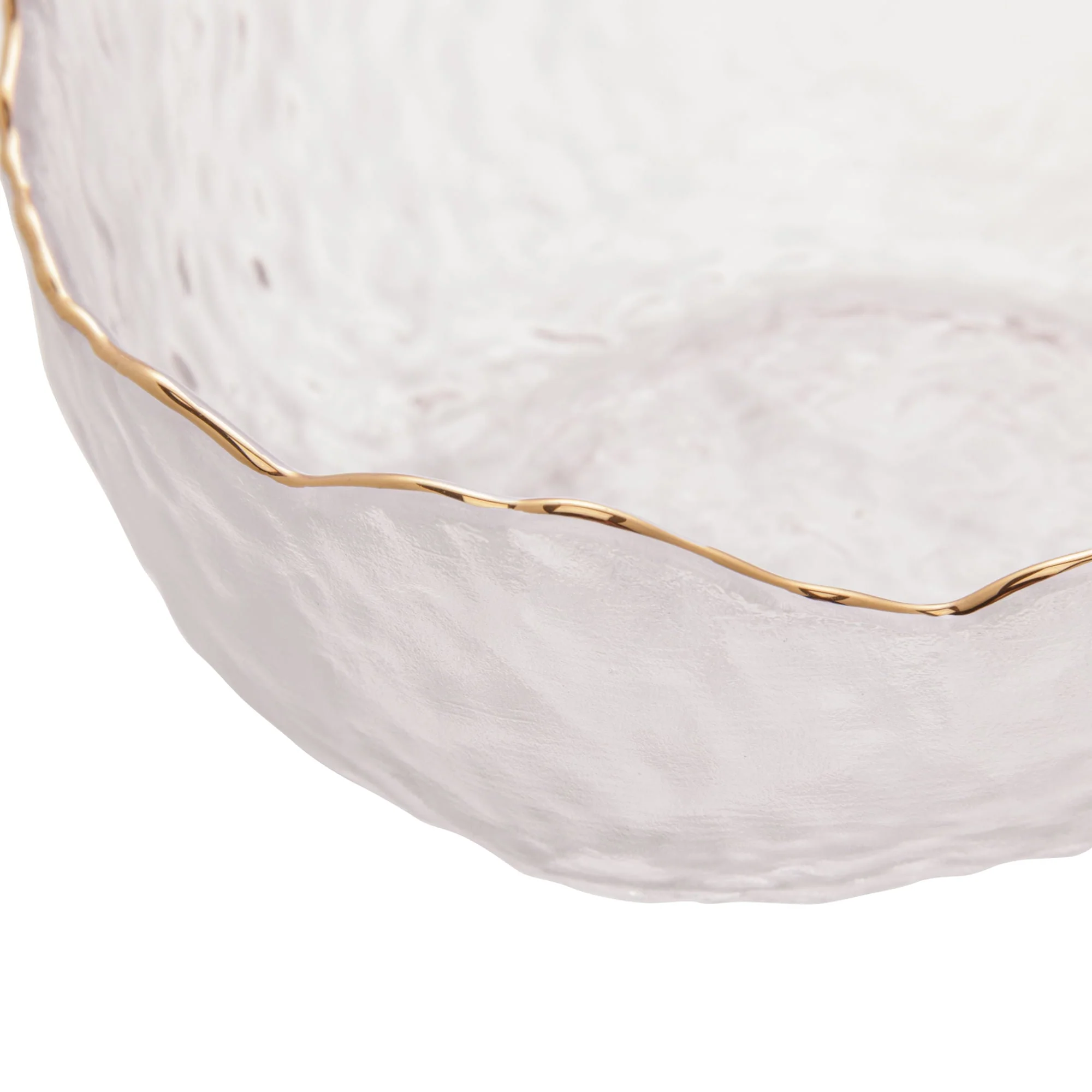 Bowl Cristal de Chumbo Martelado com Borda Dourada Taj 13cm - Image 11