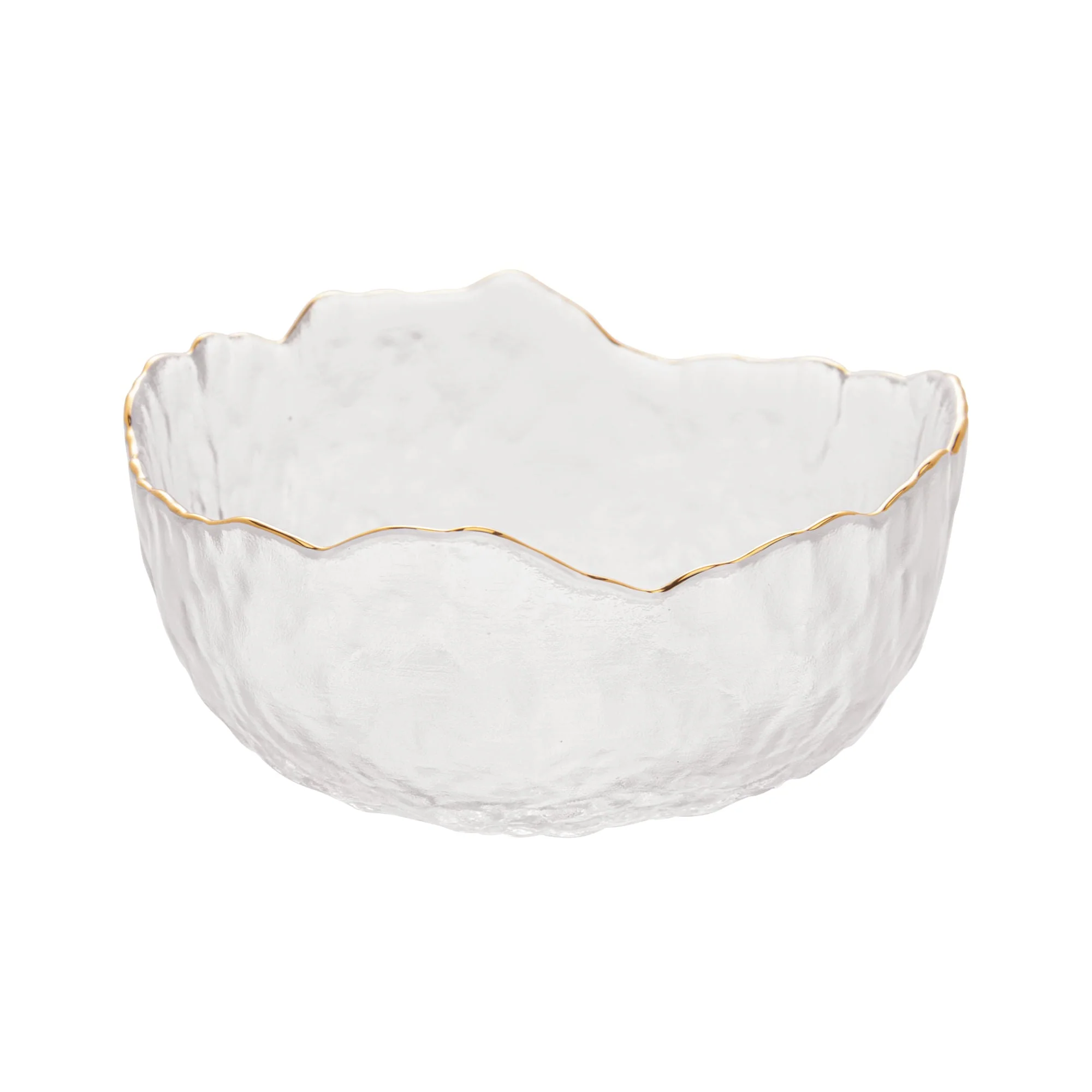 Bowl Cristal de Chumbo Martelado com Borda Dourada Taj 13cm - Image 7