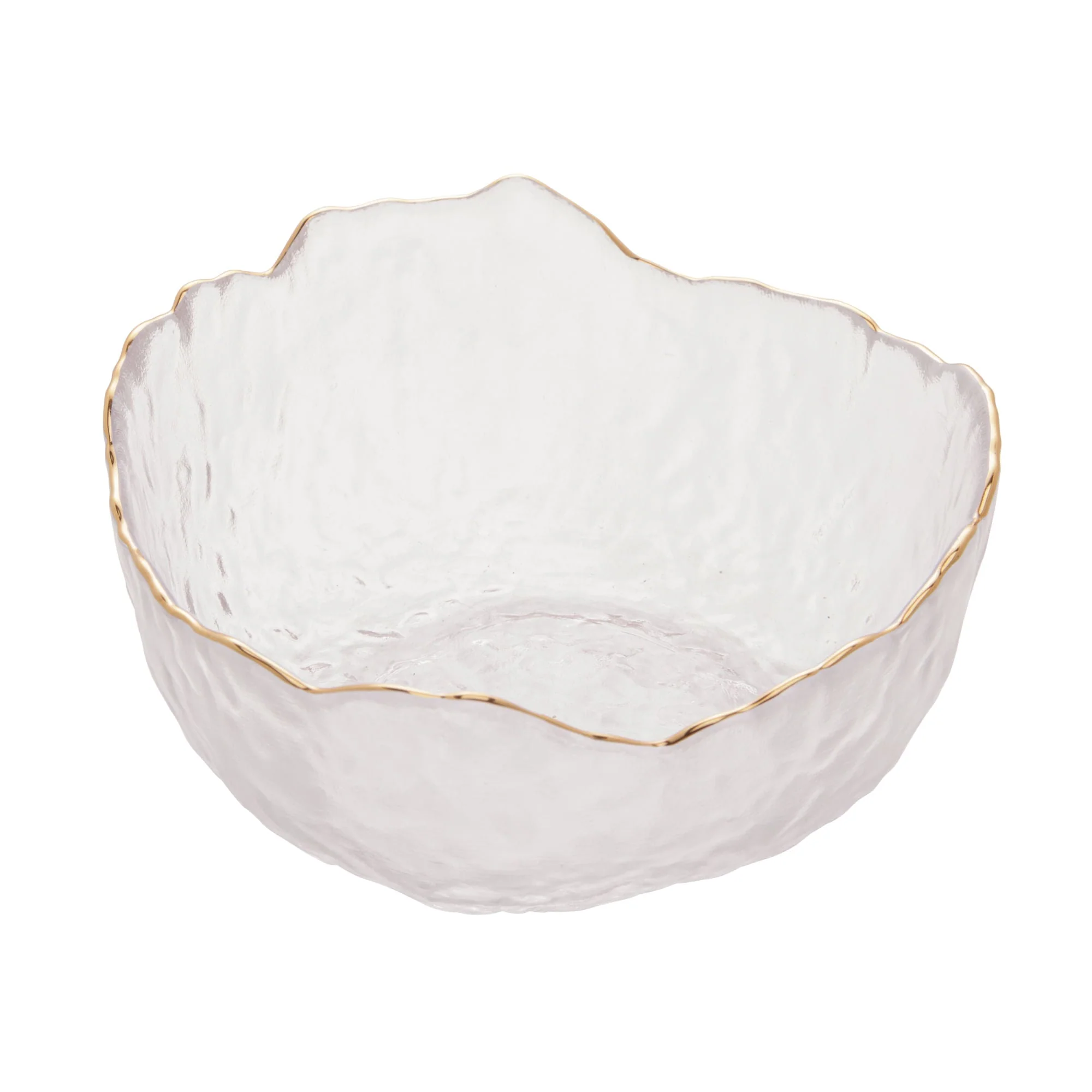 Bowl Cristal de Chumbo Martelado com Borda Dourada Taj 13cm - Image 8