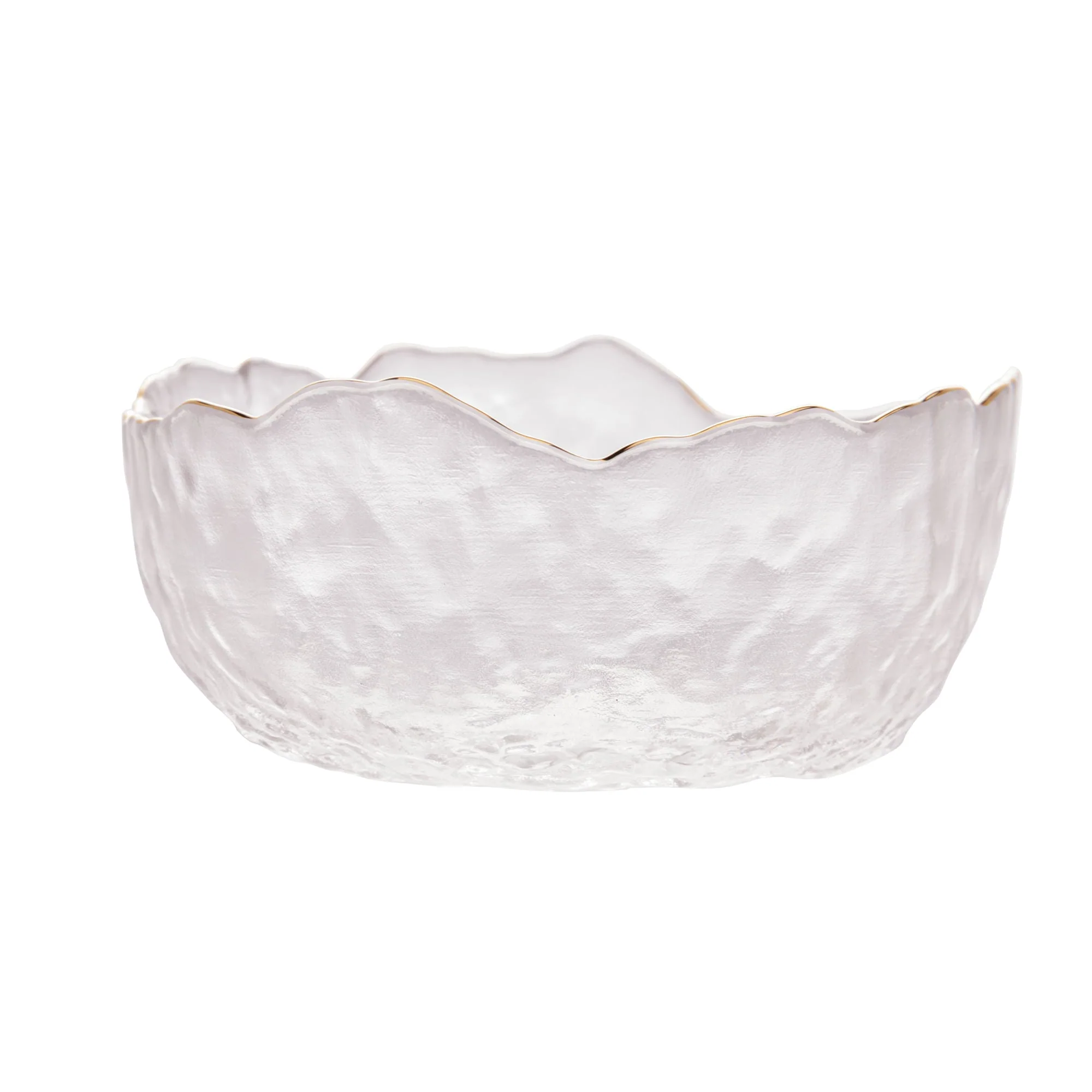 Bowl Cristal de Chumbo Martelado com Borda Dourada Taj 13cm - Image 9