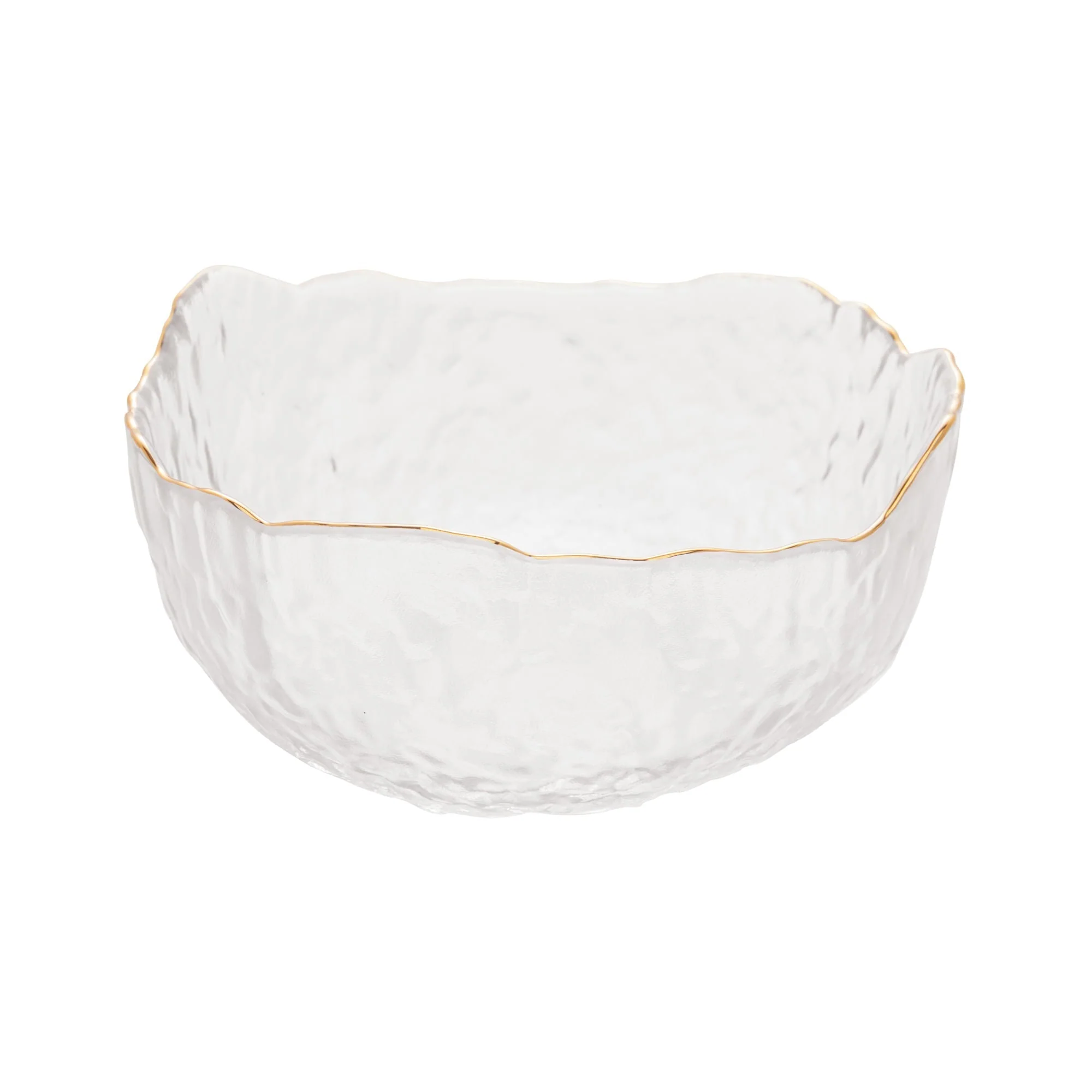 Bowl Cristal de Chumbo Martelado com Borda Dourada Taj 16,5cm - Image 10