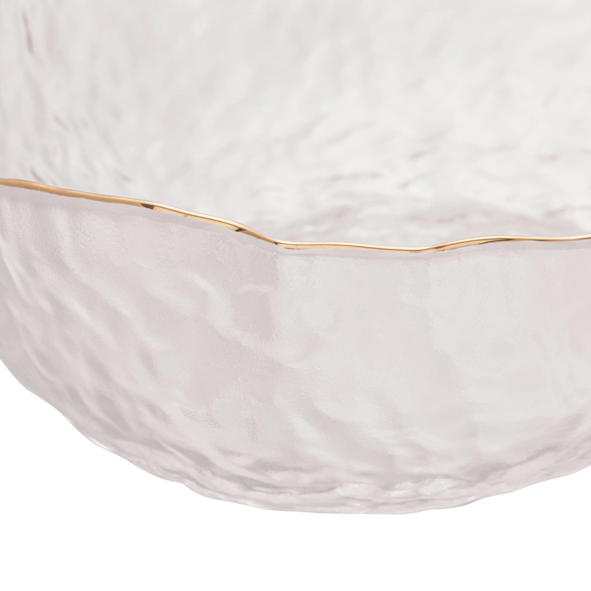 Bowl Cristal de Chumbo Martelado com Borda Dourada Taj 16,5cm - Image 12