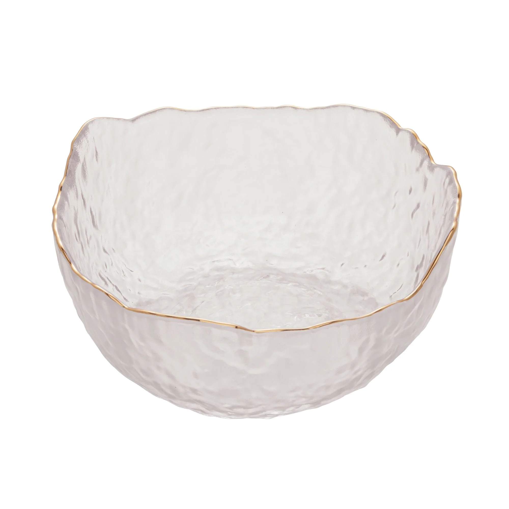 Bowl Cristal de Chumbo Martelado com Borda Dourada Taj 16,5cm - Image 8