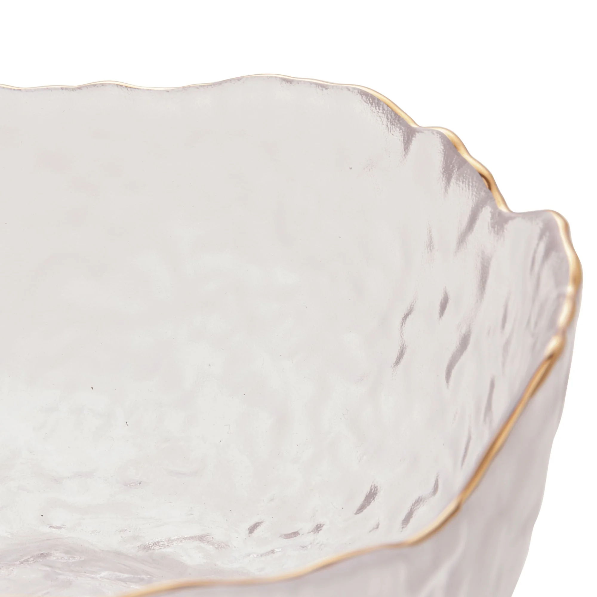 Bowl Cristal de Chumbo Martelado com Borda Dourada Taj 16,5cm - Image 9