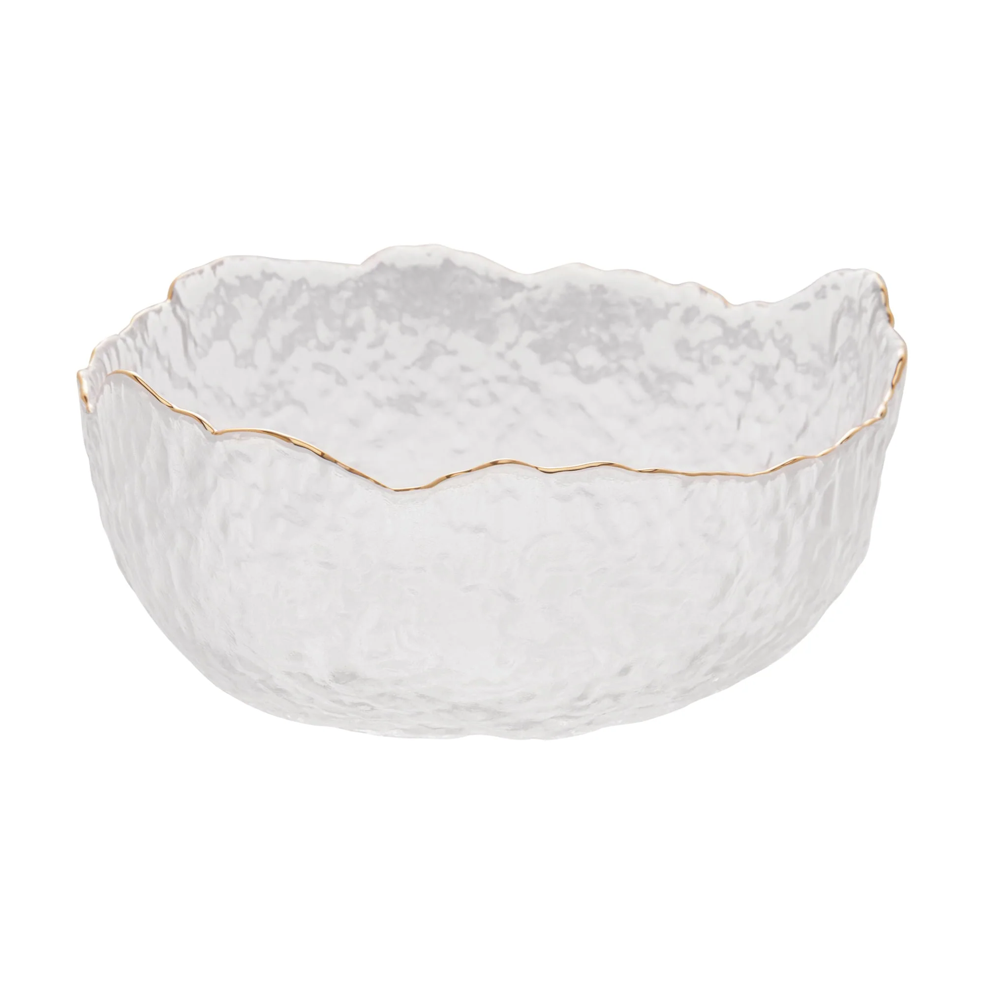 Bowl Cristal de Chumbo Martelado com Borda Dourado Taj 19cm - Image 10