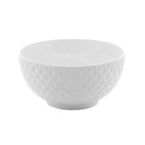 Bowl de Porcelana New Bone Diamond Branco 15cm