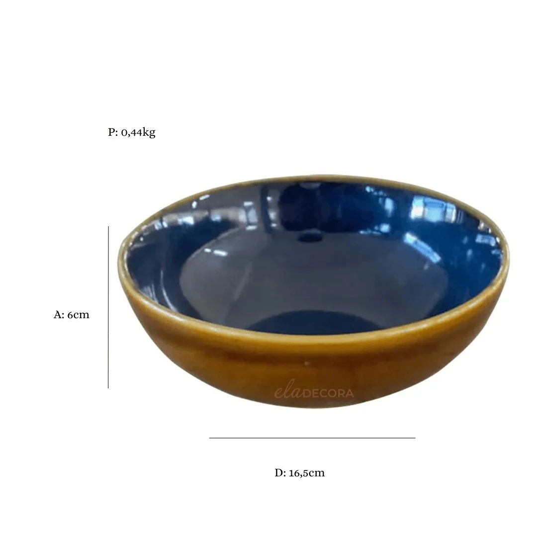 Bowl Noir em Cerâmica Azul 600ml - Image 3