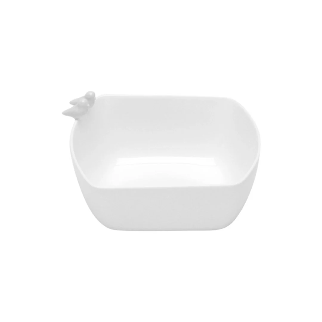 Bowl Porcelana Birds Branco 16cm