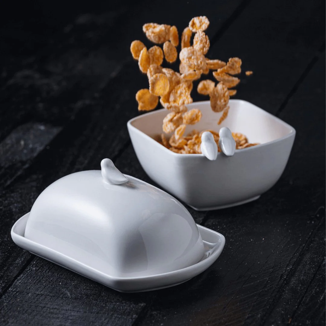 Bowl Porcelana Birds Branco 16cm - Image 2