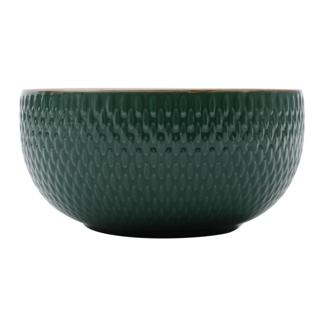 Bowl Porcelana Drops Verde com Detalhe Metalizado - 700ml - Image 5