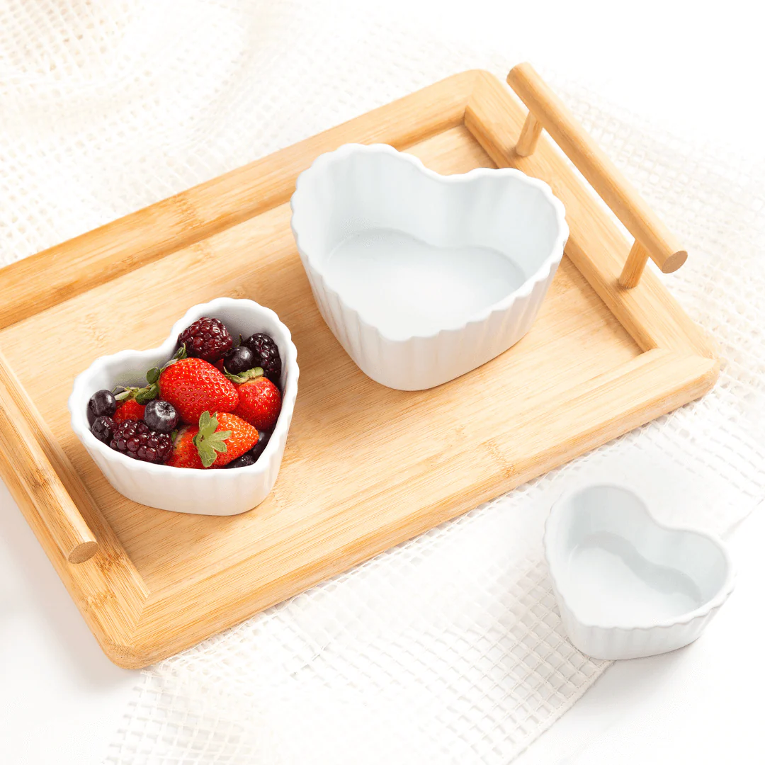 Bowl Ramequin Coração 11cm Branco - Image 4