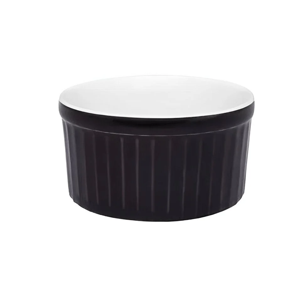Bowl Ramequin de Porcelana Salgado Preta 180ml