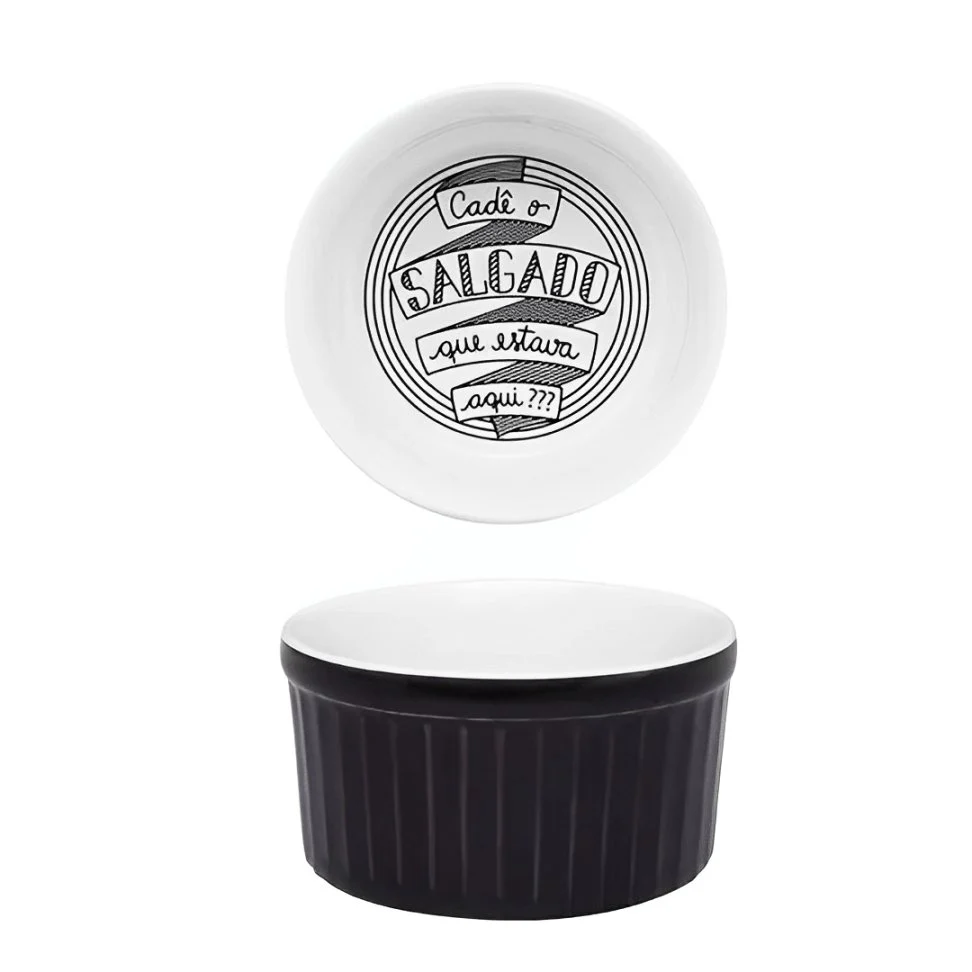 Bowl Ramequin de Porcelana Salgado Preta 180ml - Image 3