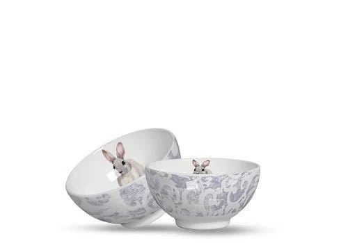 Bowl Sweet Easter Páscoa Coelho Branco e Roxo 430ml - Image 3