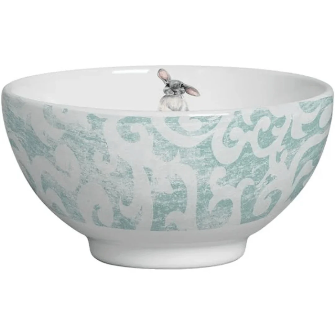 Bowl Sweet Easter Páscoa Coelho Branco e Verde 430ml