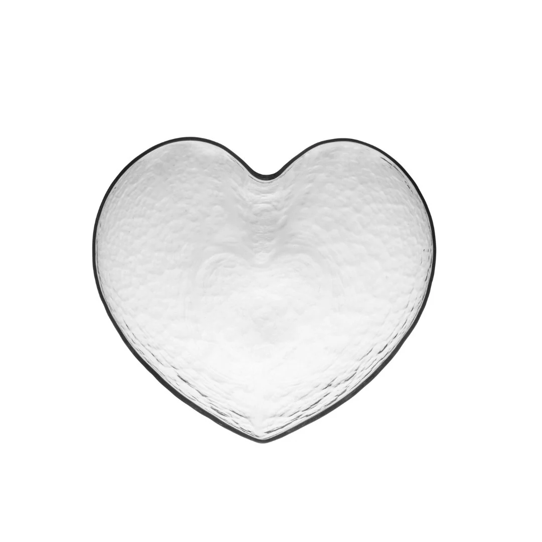 Bowl Vidro Martelado Coração Heart - 12cm - Image 3