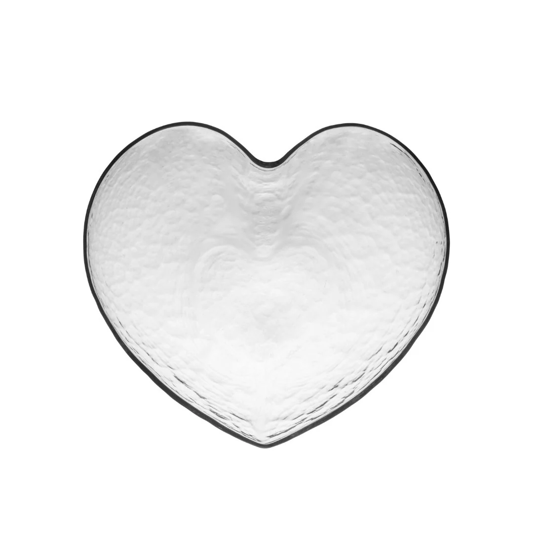 Bowl Vidro Martelado Coração Heart - 15 cm - Image 6