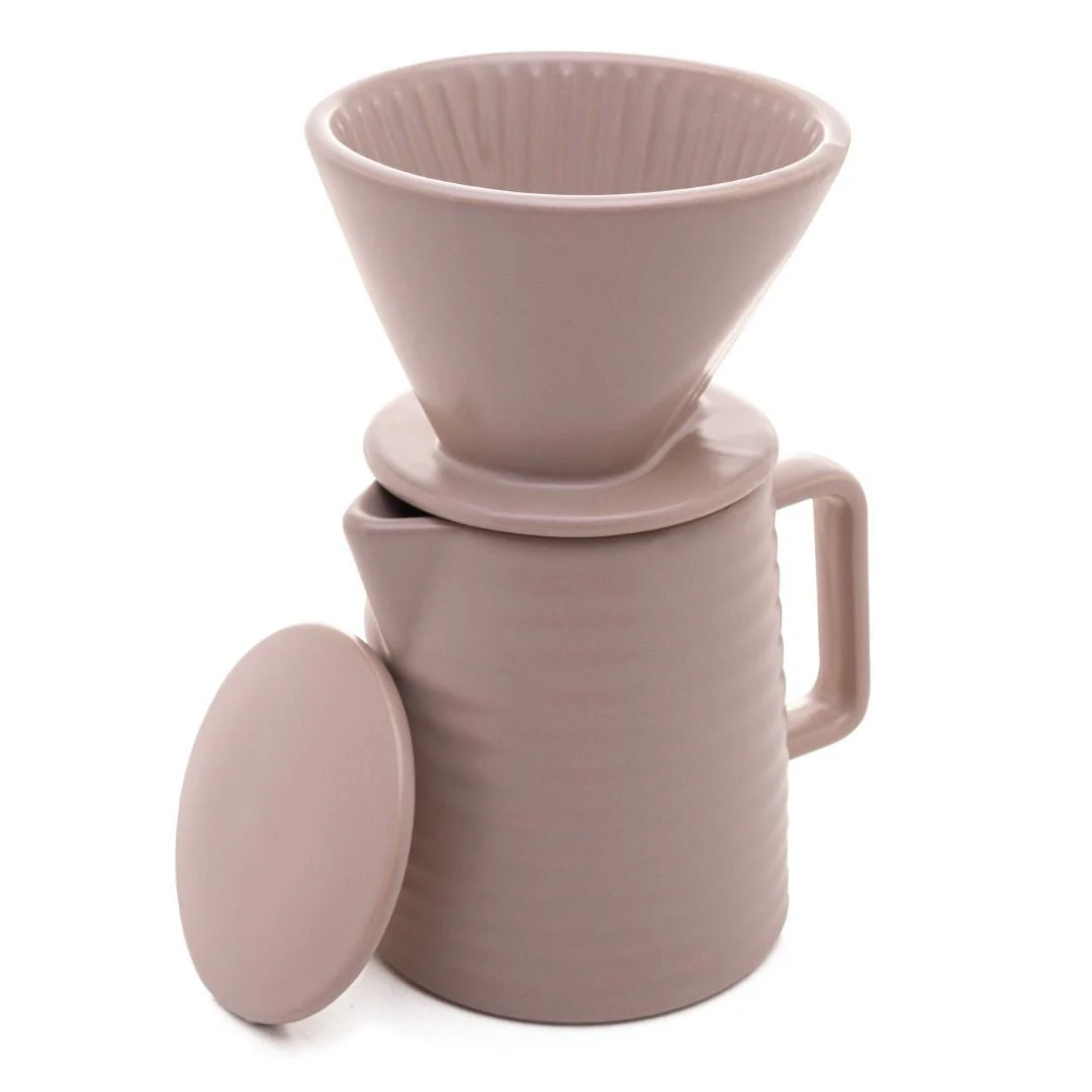 Bule com Suporte para Filtro e Tampa de Cerâmica Areia 600ml - Image 4
