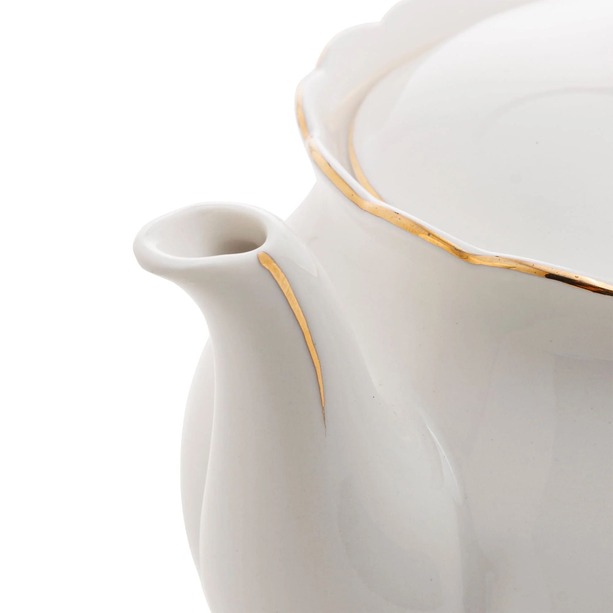 Bule de Porcelana Birds Branco 1 Litro - Image 11