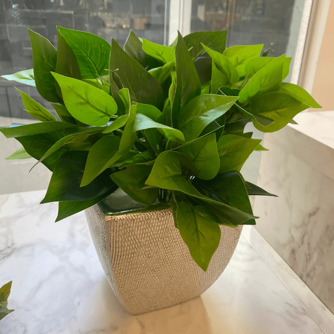 Buquê de Folhas Verde 38cm - Image 3
