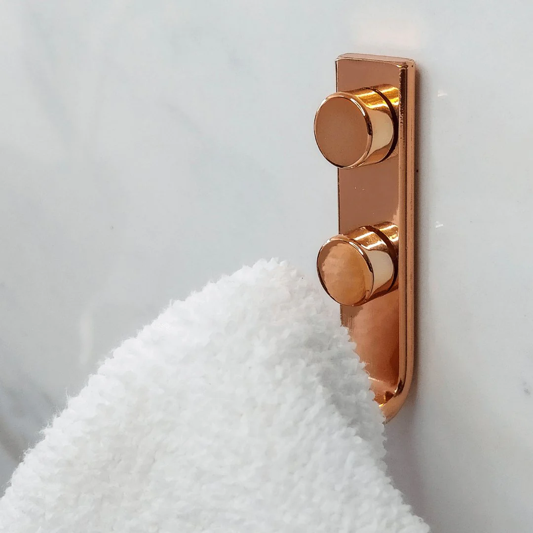 Cabide Suporte Multiuso Para Toalha de Parede Rose Gold - Image 3