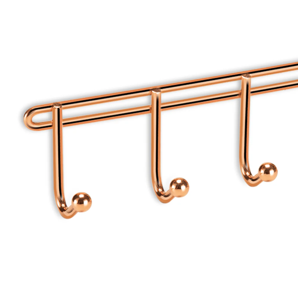 Porta Chaves 5 Ganchos Cabideiro Rose Gold - Image 2