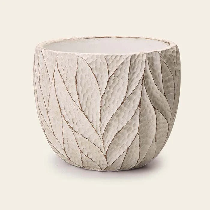 Cachepot em Cimento Branco 14cm x 12cm
