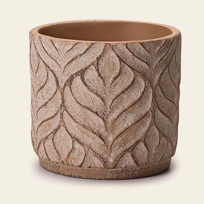 Cachepot em Cimento Marrom 17cm x 15cm